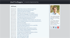 Desktop Screenshot of joelverhagen.com